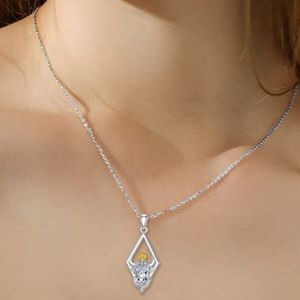 LEECCI Highland Cow Necklace 925 Sterling Silver Highland Cow Jewelry